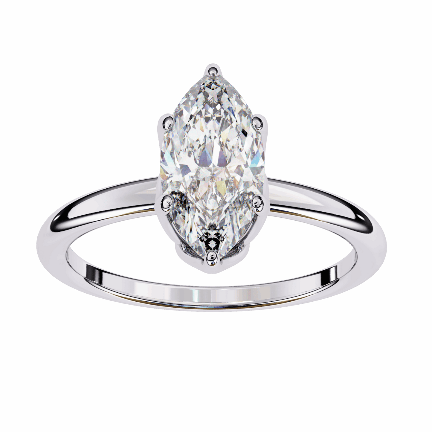 1.25 Carat Marquise Eternal Solitaire Engagement Ring in Moissanite | House of Estara