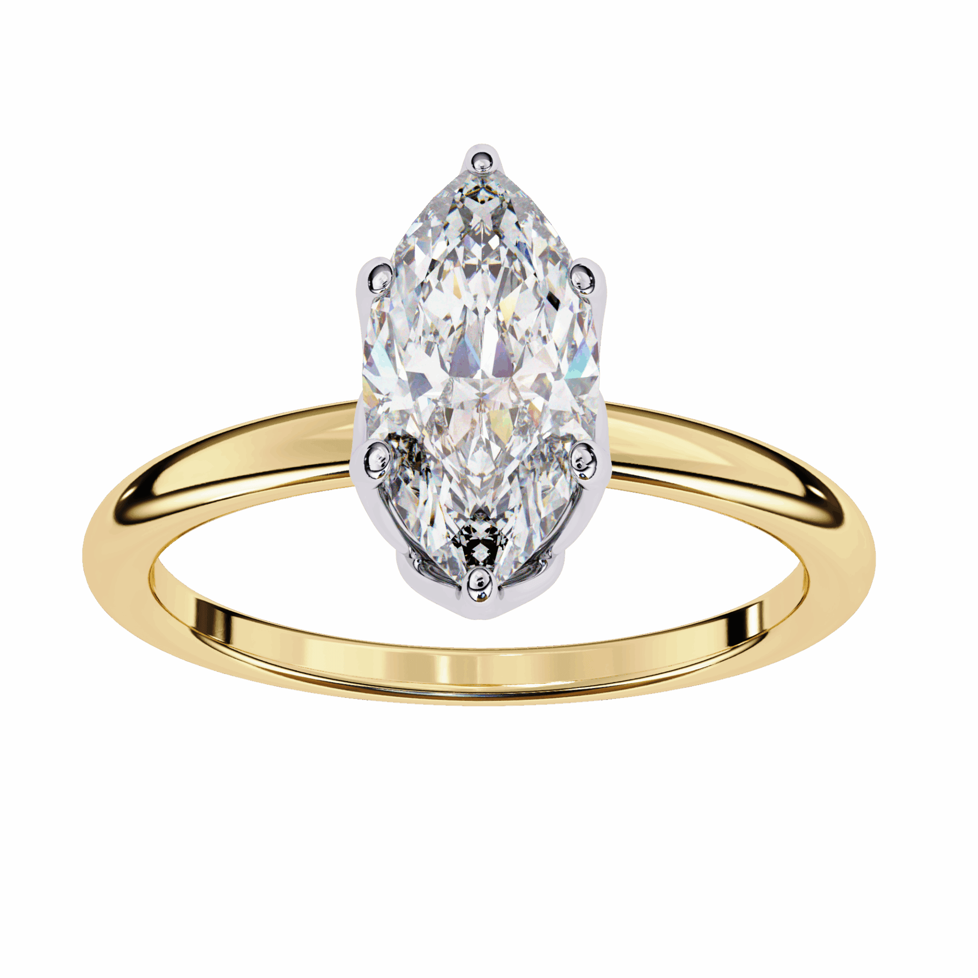 1.25 Carat Marquise Eternal Solitaire Engagement Ring in Moissanite | House of Estara