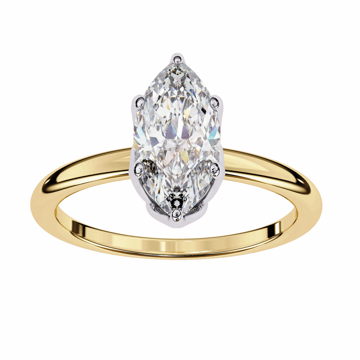 1.25 Carat Marquise Eternal Solitaire Engagement Ring in Moissanite | House of Estara