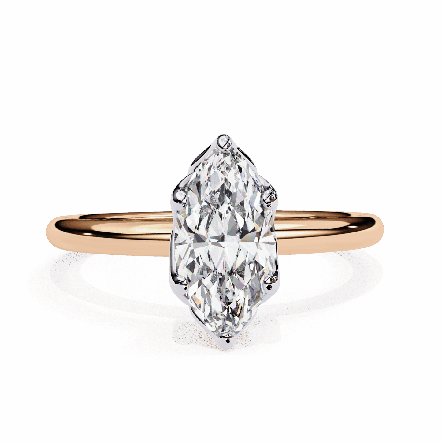 1.25 Carat Marquise Eternal Solitaire Engagement Ring in Moissanite | House of Estara