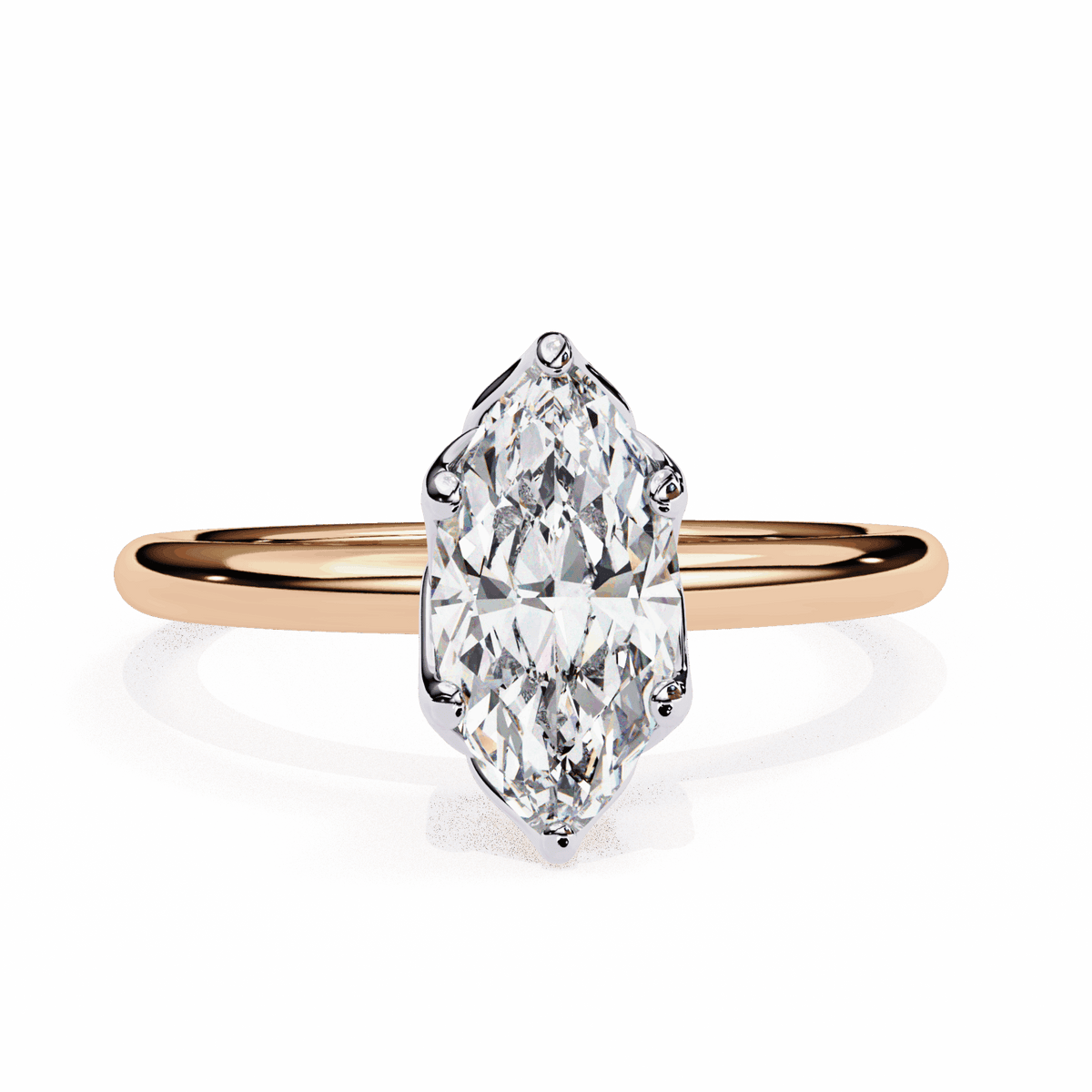 1.25 Carat Marquise Eternal Solitaire Engagement Ring in Moissanite | House of Estara