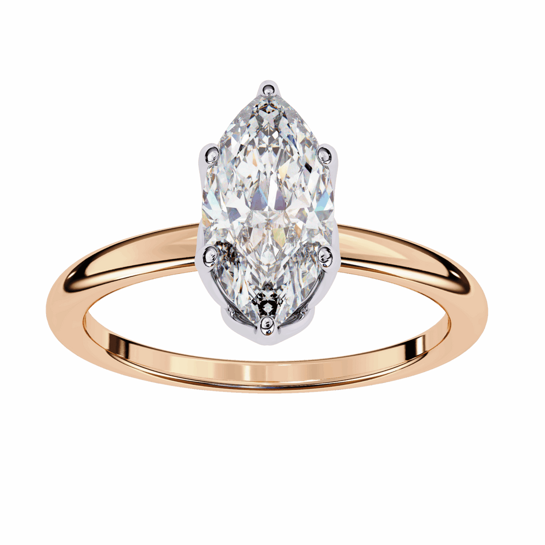 1.25 Carat Marquise Eternal Solitaire Engagement Ring in Moissanite | House of Estara