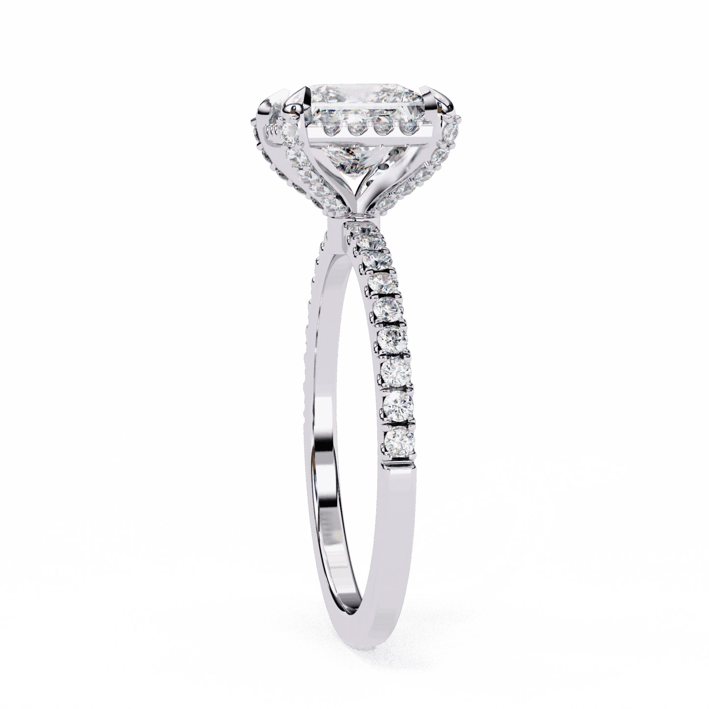 2.5 Carat Princess Forever Solitaire Wedding Ring in Moissanite | House of Estara