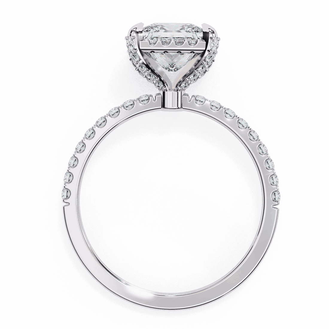 2.5 Carat Princess Forever Solitaire Wedding Ring in Moissanite | House of Estara