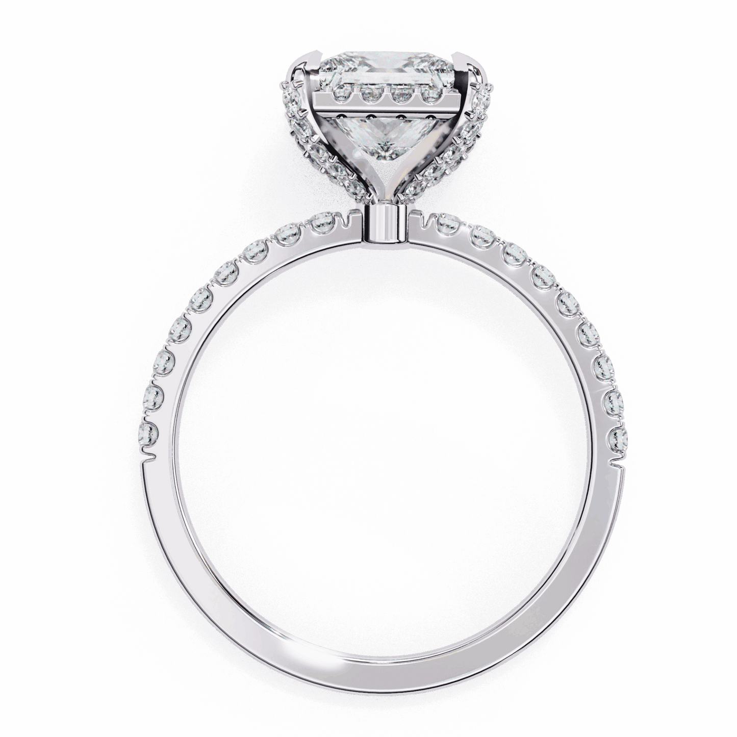 2.5 Carat Princess Forever Solitaire Wedding Ring in Moissanite | House of Estara