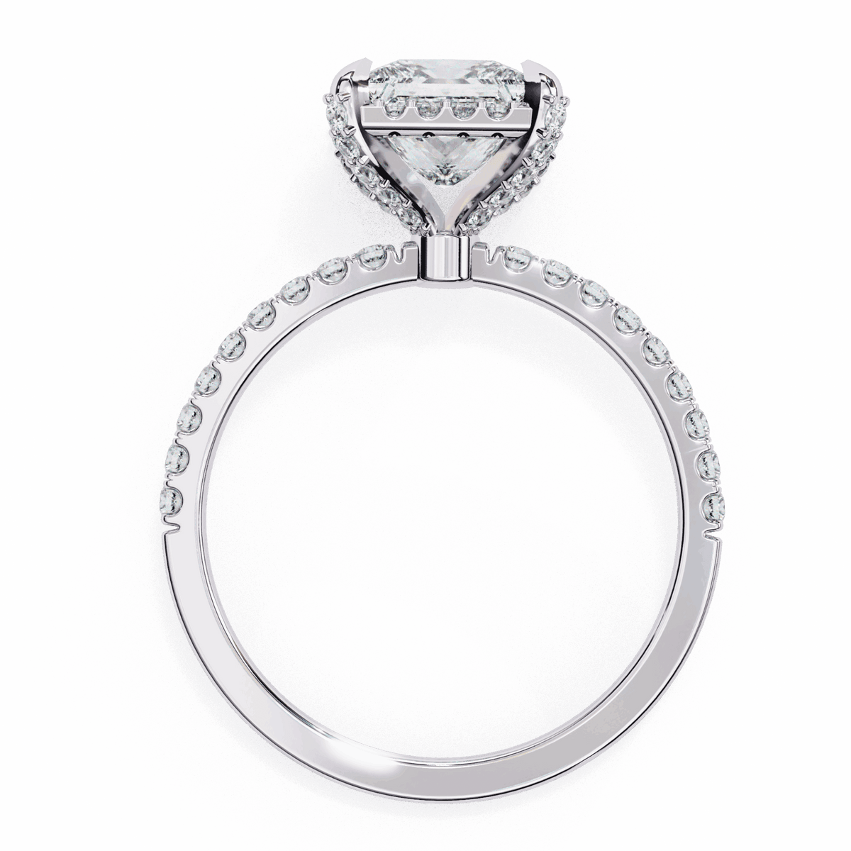 2.5 Carat Princess Forever Solitaire Wedding Ring in Moissanite | House of Estara