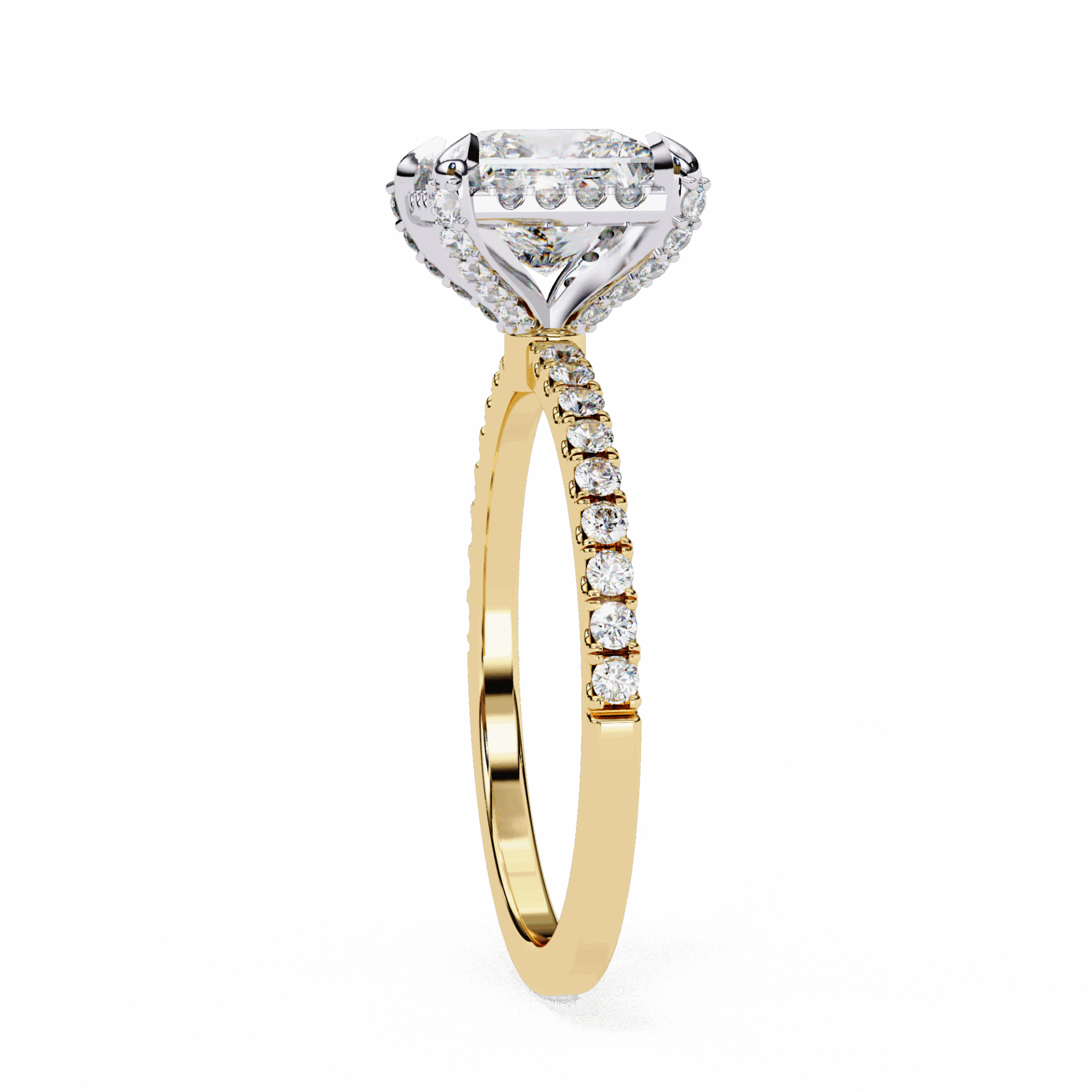 2.5 Carat Princess Forever Solitaire Wedding Ring in Moissanite | House of Estara