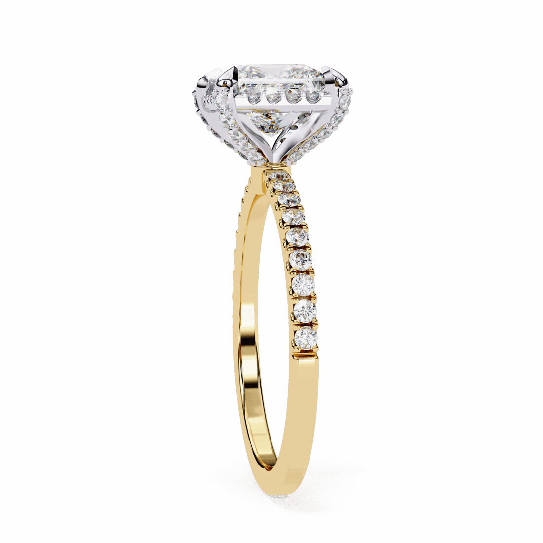 2.5 Carat Princess Forever Solitaire Wedding Ring in Moissanite | House of Estara