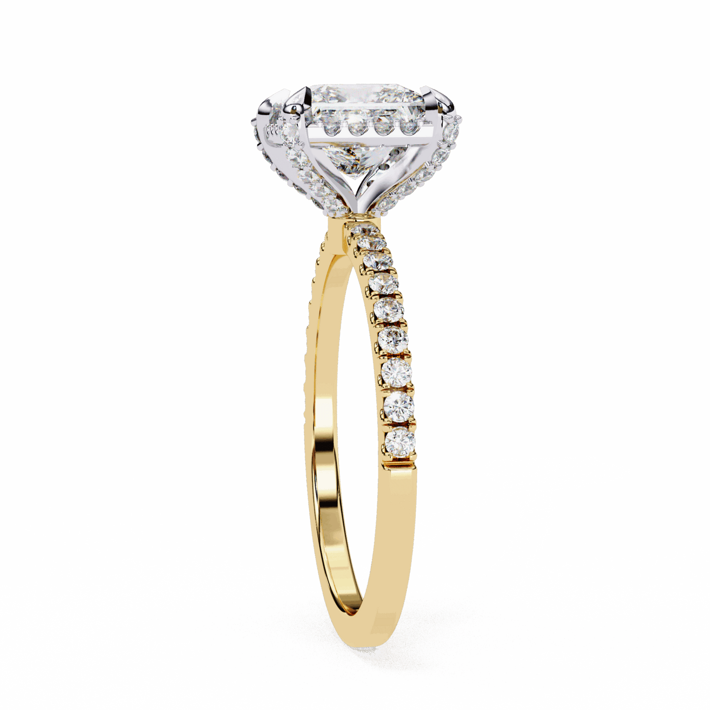 2.5 Carat Princess Forever Solitaire Wedding Ring in Moissanite | House of Estara