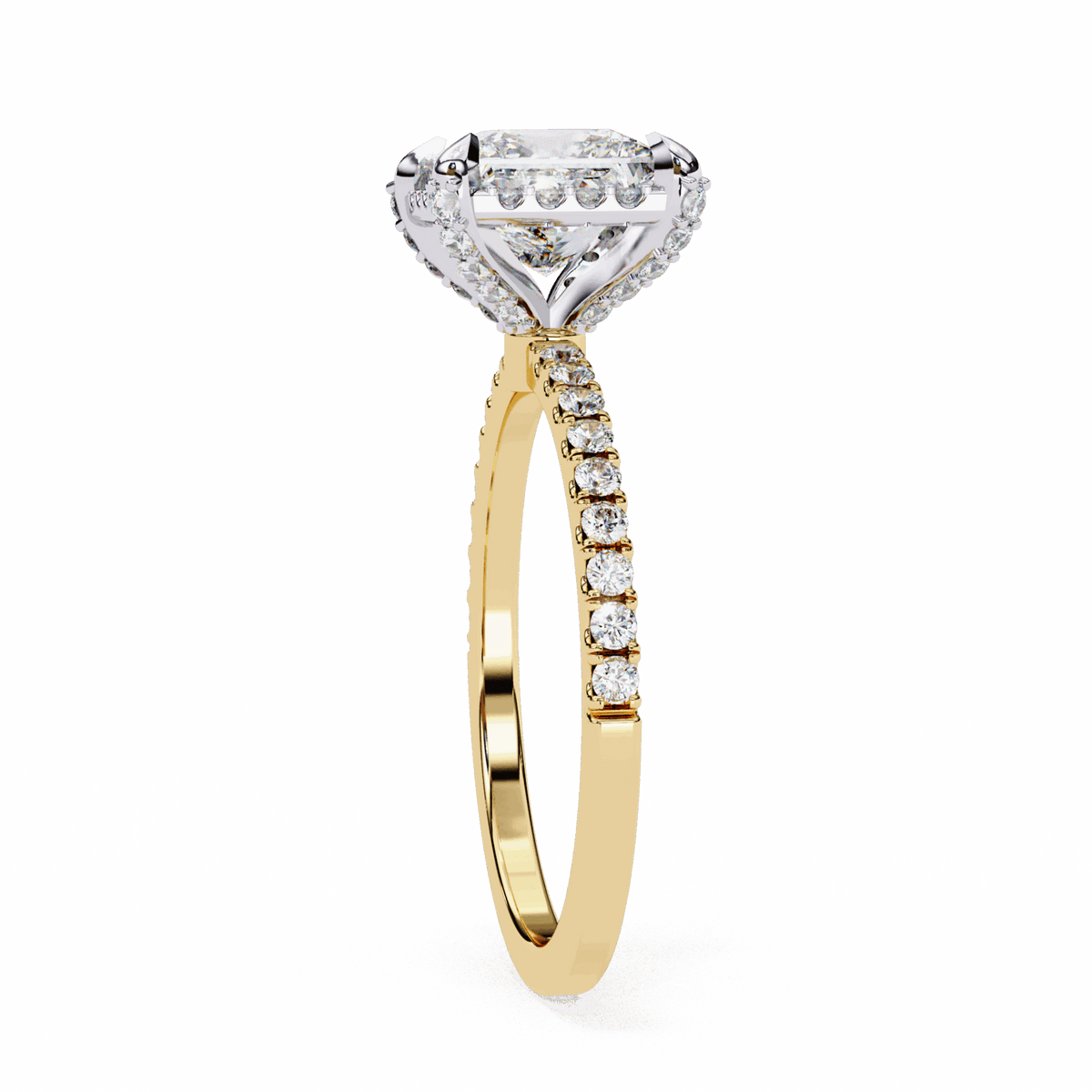 2.5 Carat Princess Forever Solitaire Wedding Ring in Moissanite | House of Estara