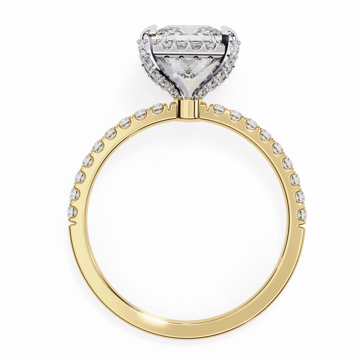 2.5 Carat Princess Forever Solitaire Wedding Ring in Moissanite | House of Estara
