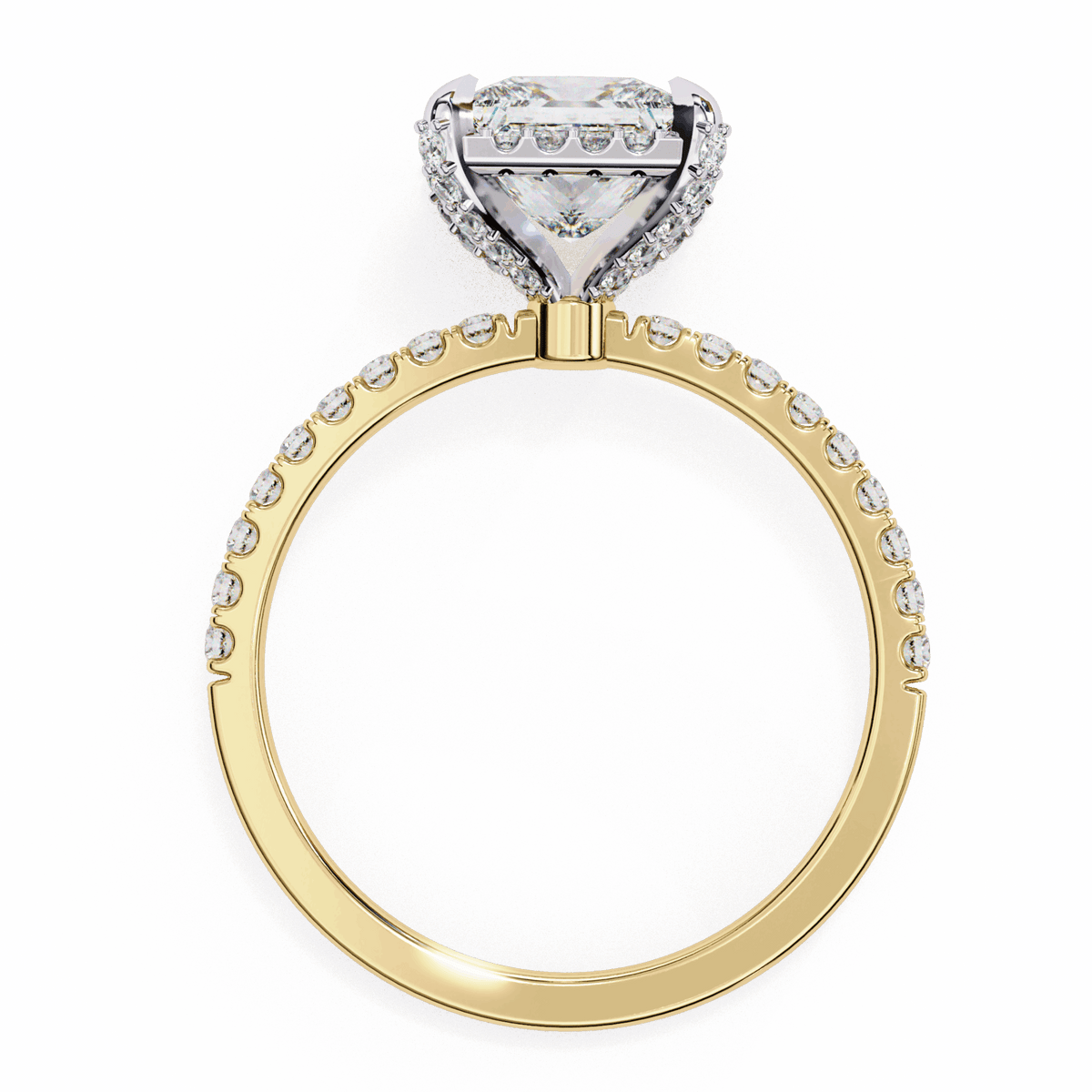 2.5 Carat Princess Forever Solitaire Wedding Ring in Moissanite | House of Estara