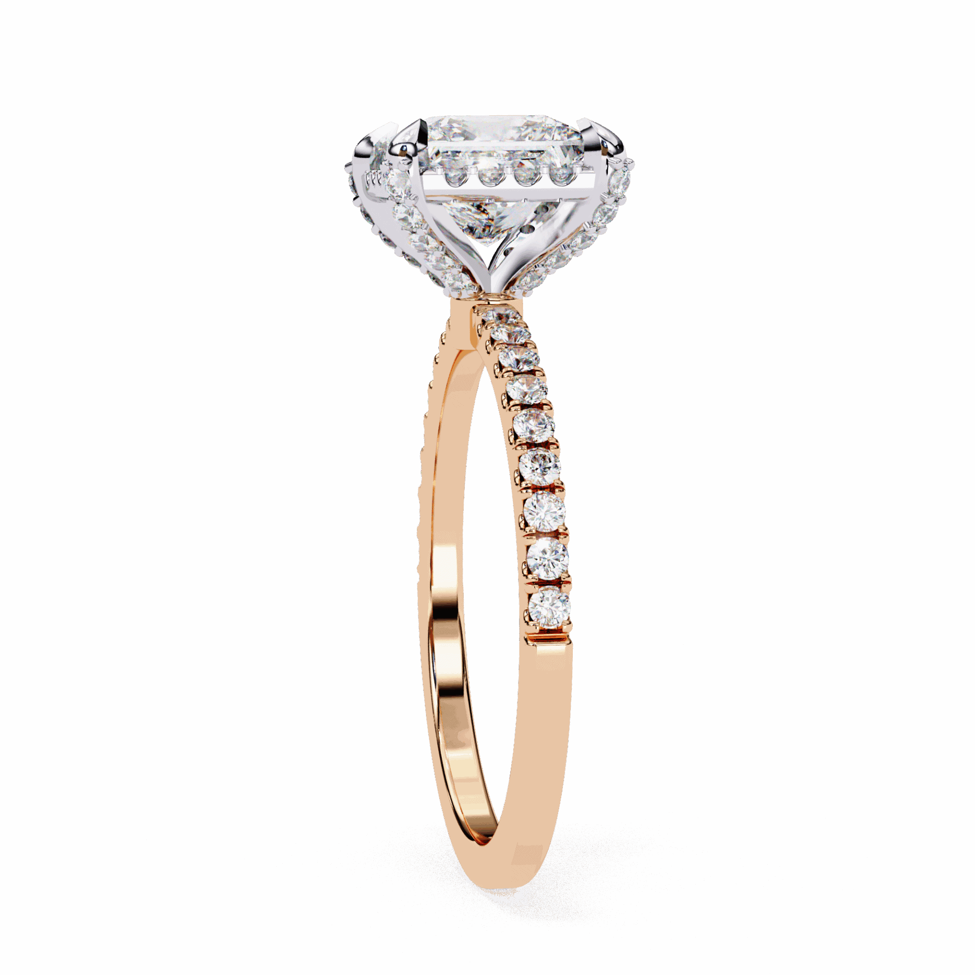 2.5 Carat Princess Forever Solitaire Wedding Ring in Moissanite | House of Estara