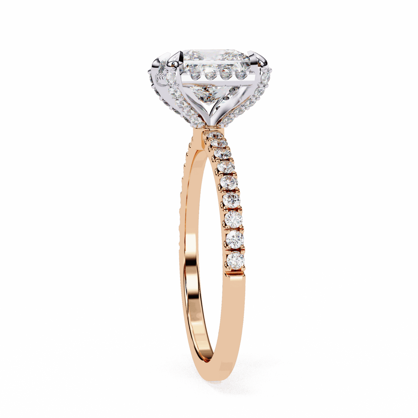 2.5 Carat Princess Forever Solitaire Wedding Ring in Moissanite | House of Estara