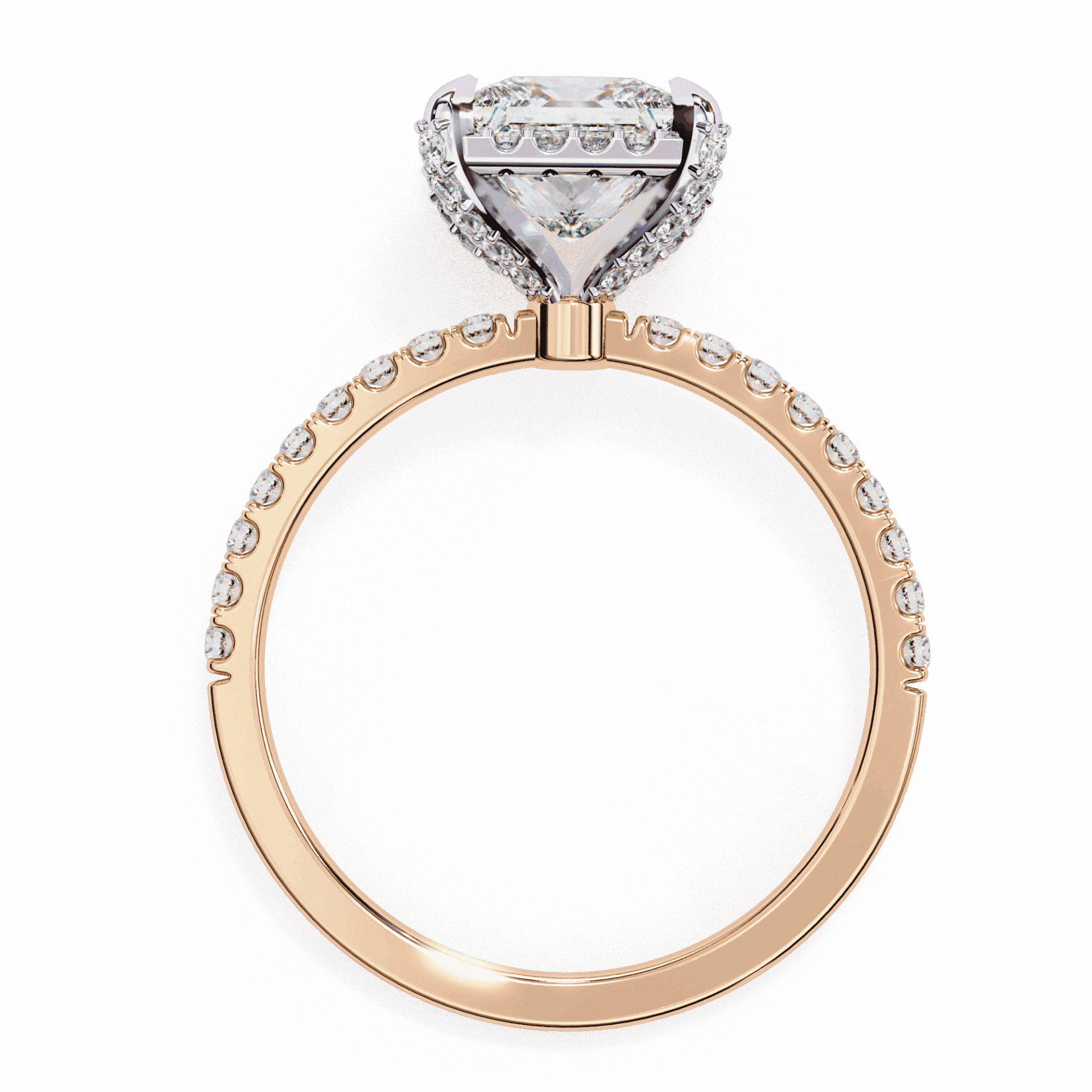 2.5 Carat Princess Forever Solitaire Wedding Ring in Moissanite | House of Estara