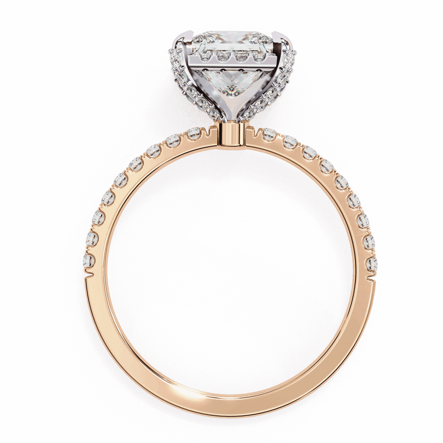 2.5 Carat Princess Forever Solitaire Wedding Ring in Moissanite | House of Estara