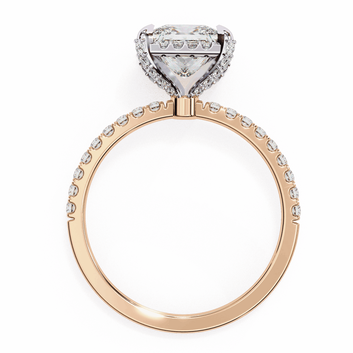 2.5 Carat Princess Forever Solitaire Wedding Ring in Moissanite | House of Estara