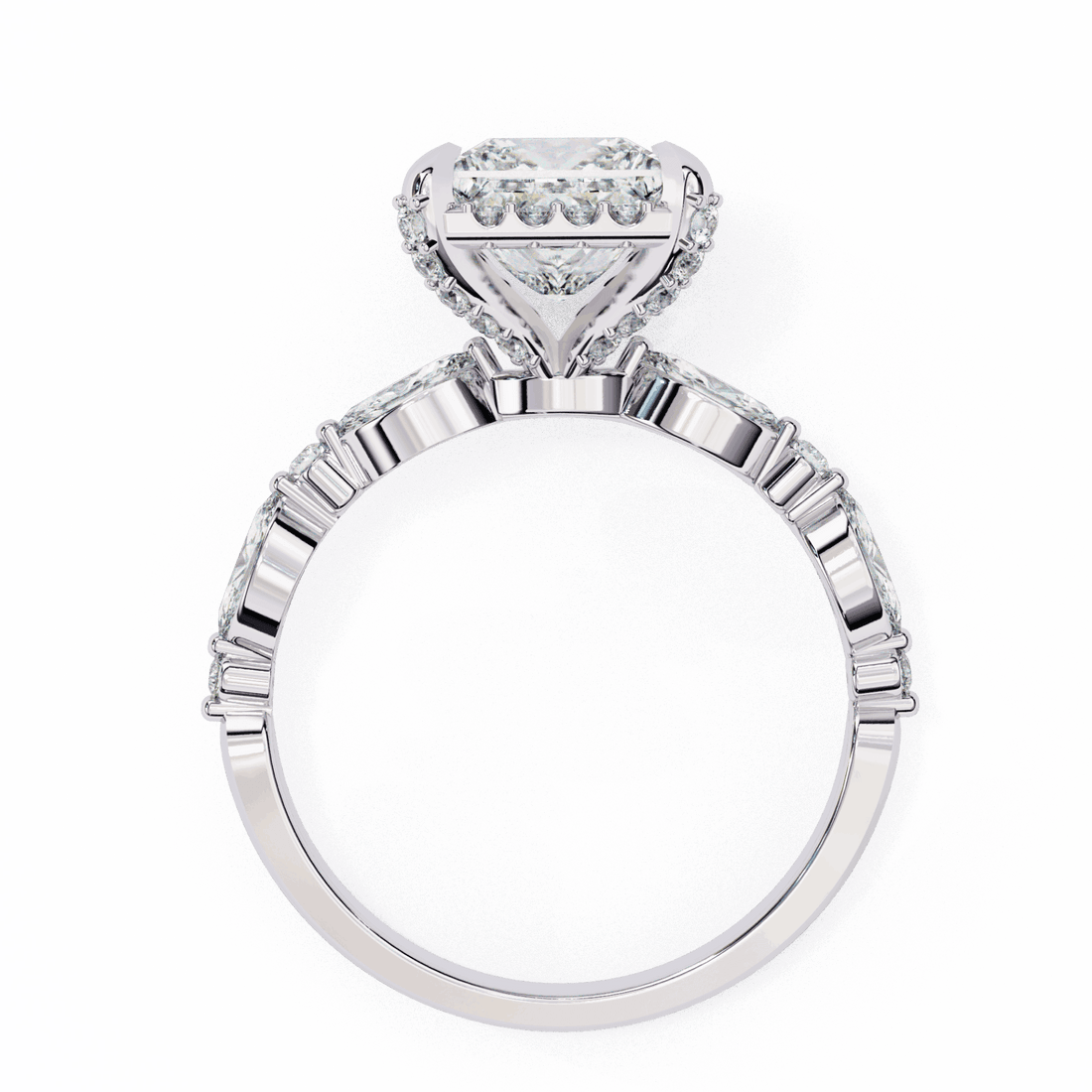 3 Carat Princess The Icon Solitaire Ring in Moissanite | House of Estara