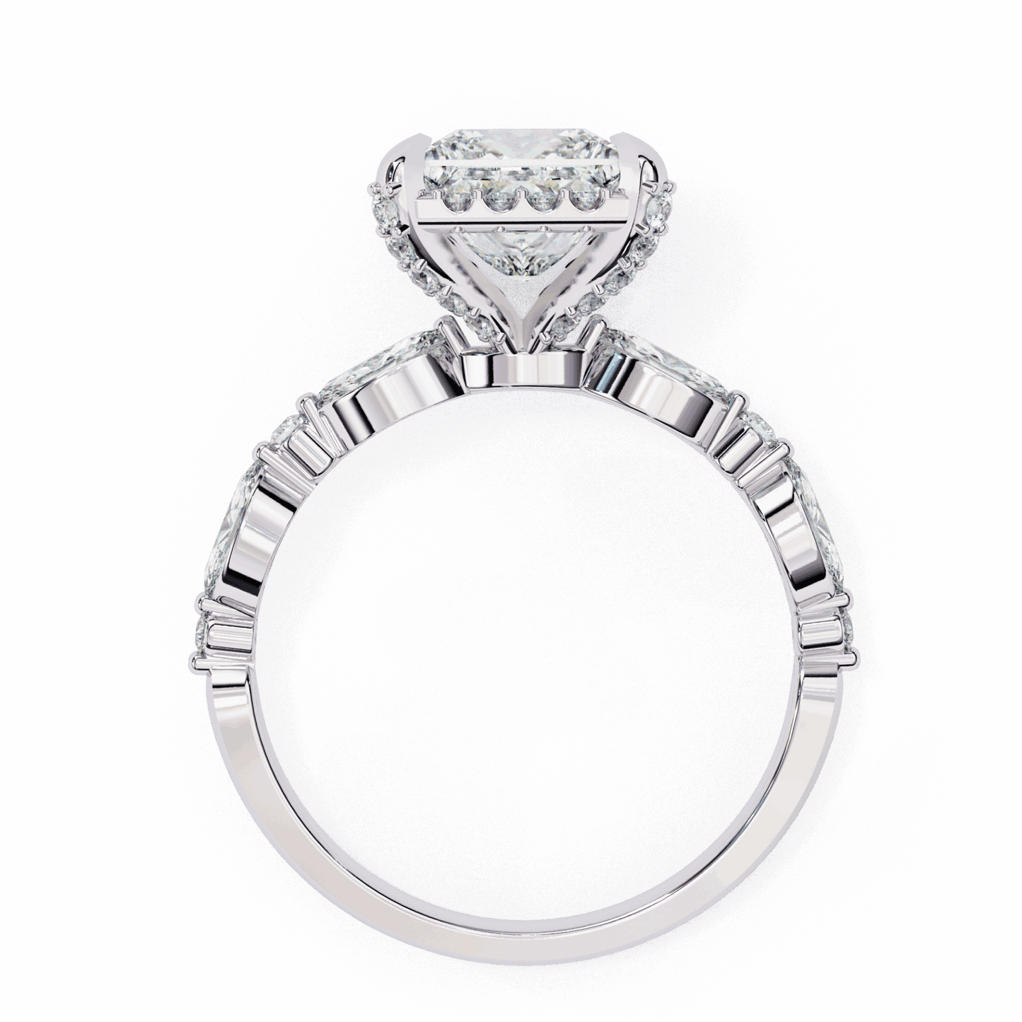3 Carat Princess The Icon Solitaire Ring in Moissanite | House of Estara