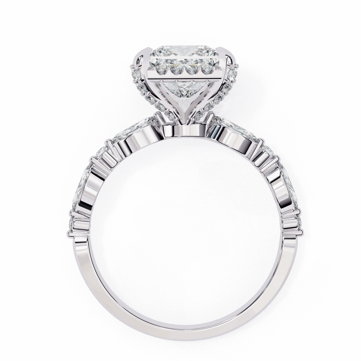 3 Carat Princess The Icon Solitaire Ring in Moissanite | House of Estara