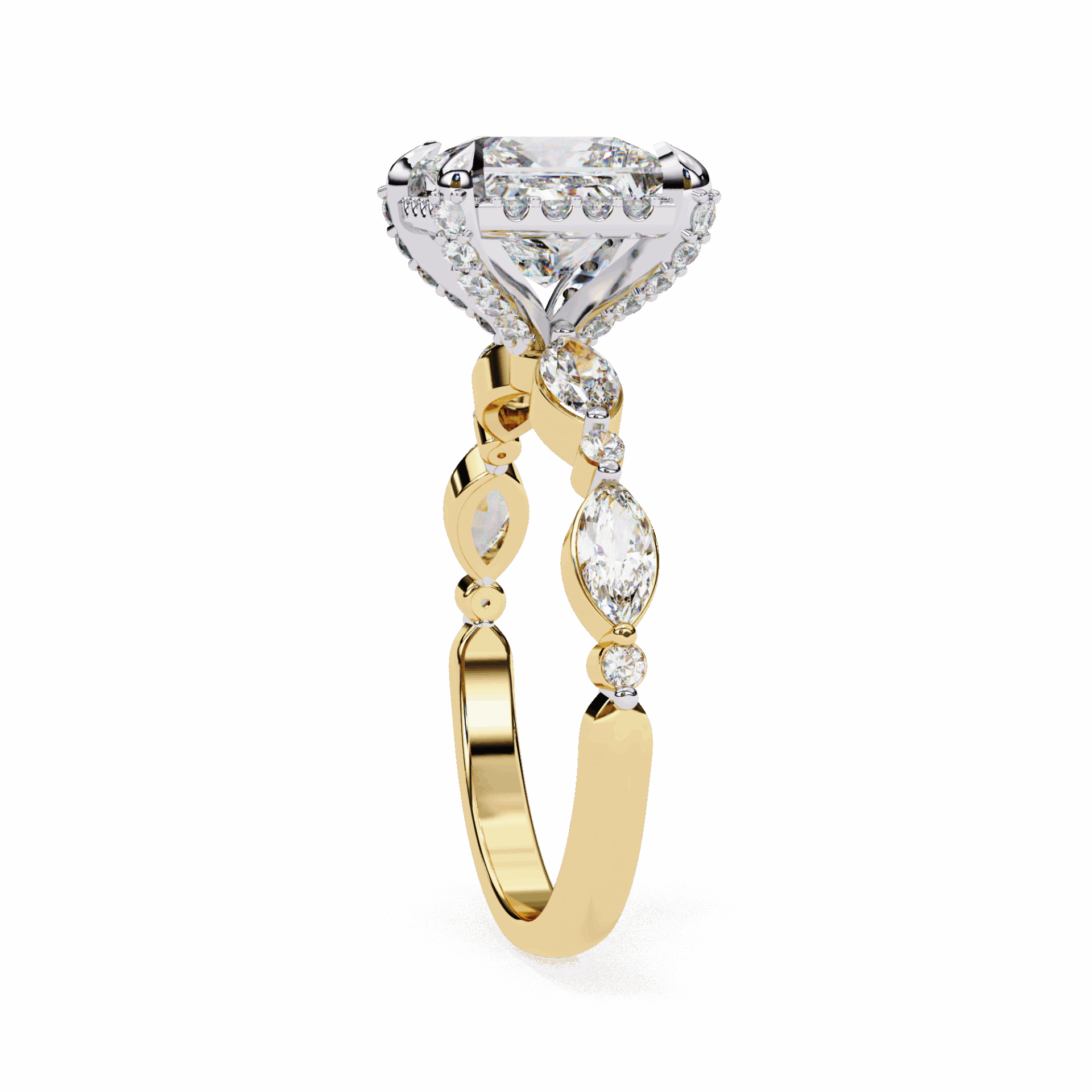 3 Carat Princess The Icon Solitaire Ring in Moissanite | House of Estara
