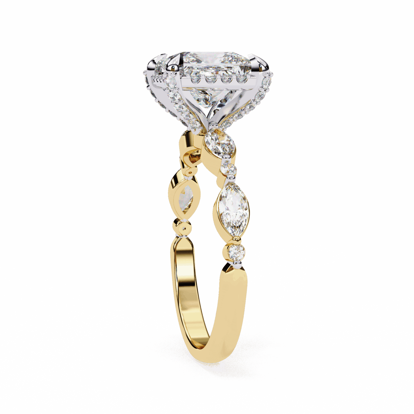 3 Carat Princess The Icon Solitaire Ring in Moissanite | House of Estara