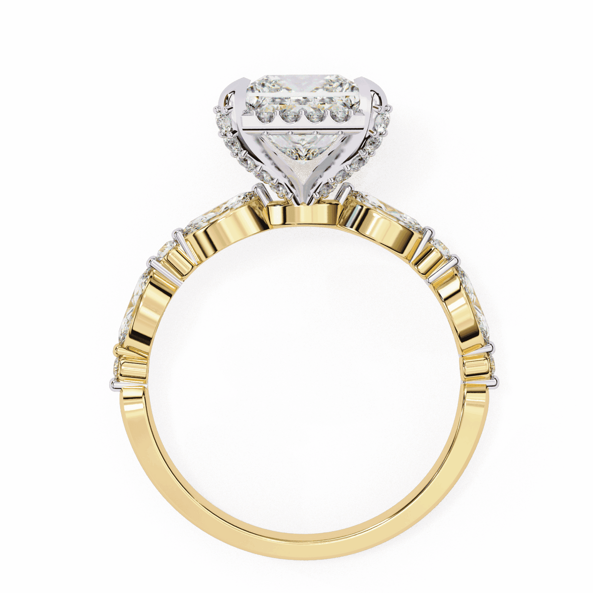 3 Carat Princess The Icon Solitaire Ring in Moissanite | House of Estara