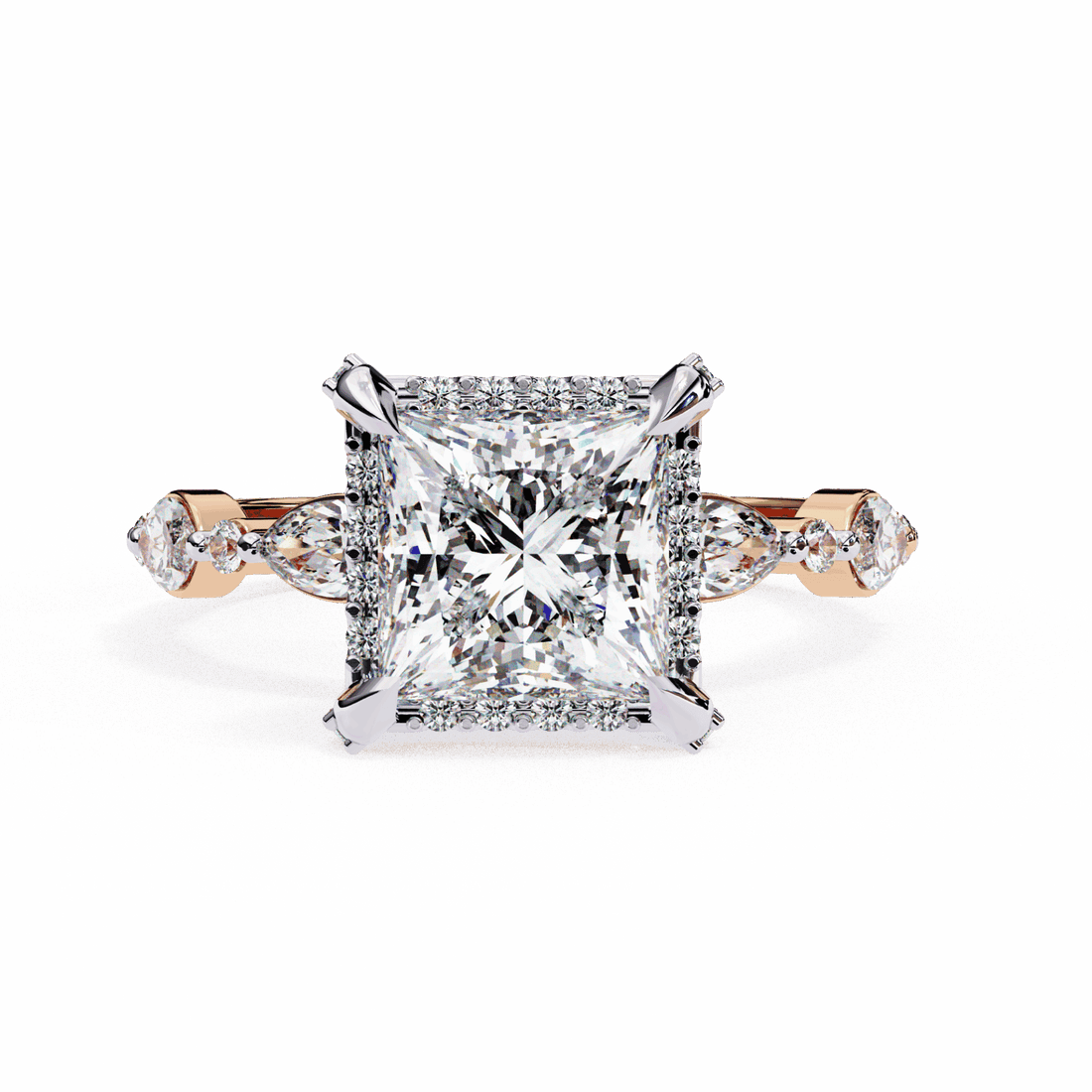 3 Carat Princess The Icon Solitaire Ring in Moissanite | House of Estara
