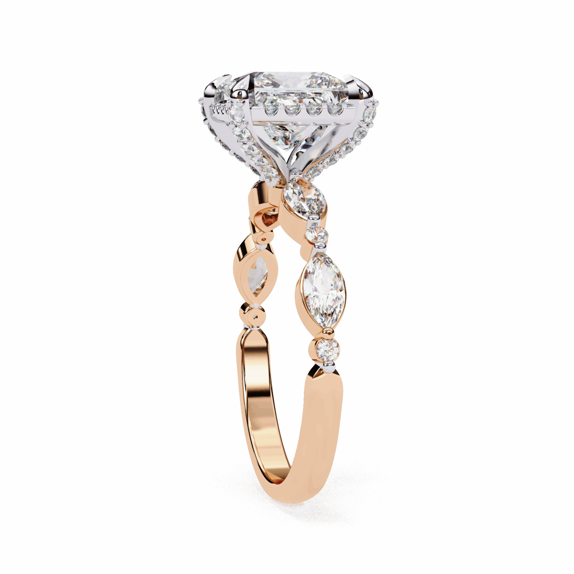 3 Carat Princess The Icon Solitaire Ring in Moissanite | House of Estara