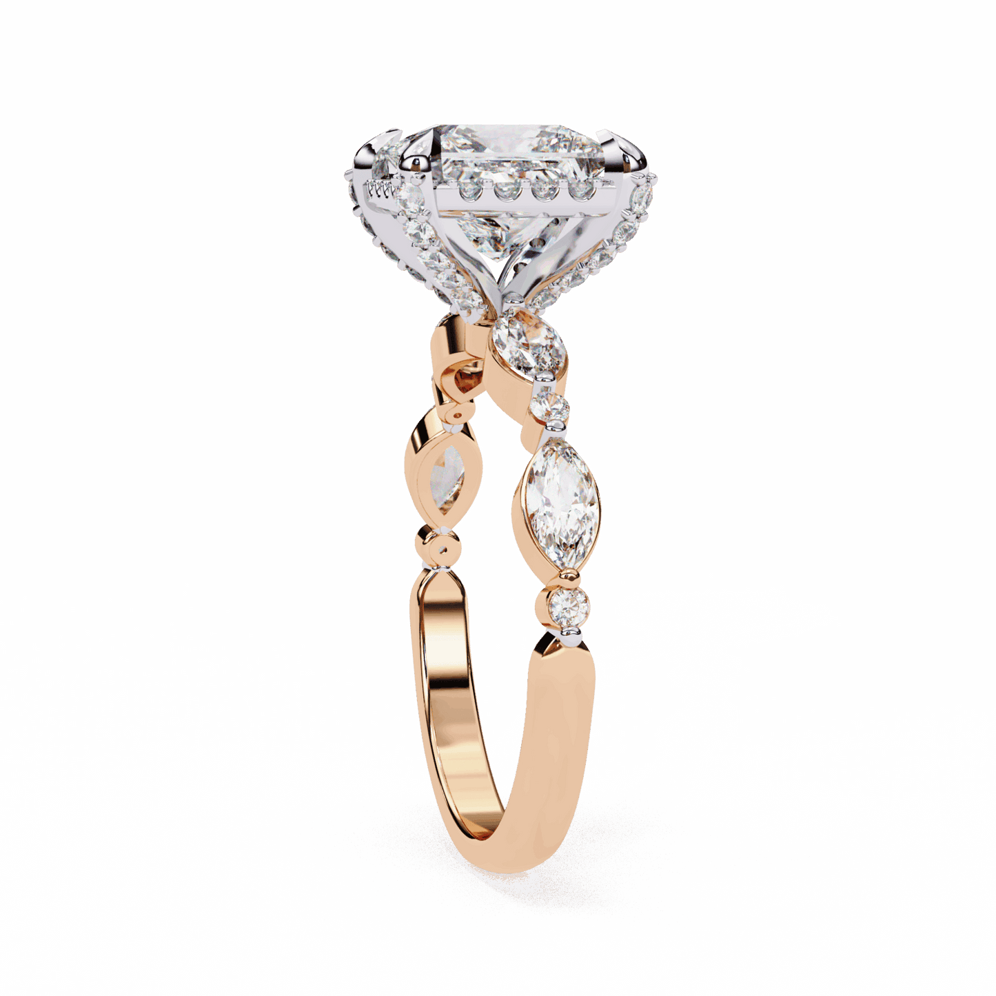 3 Carat Princess The Icon Solitaire Ring in Moissanite | House of Estara