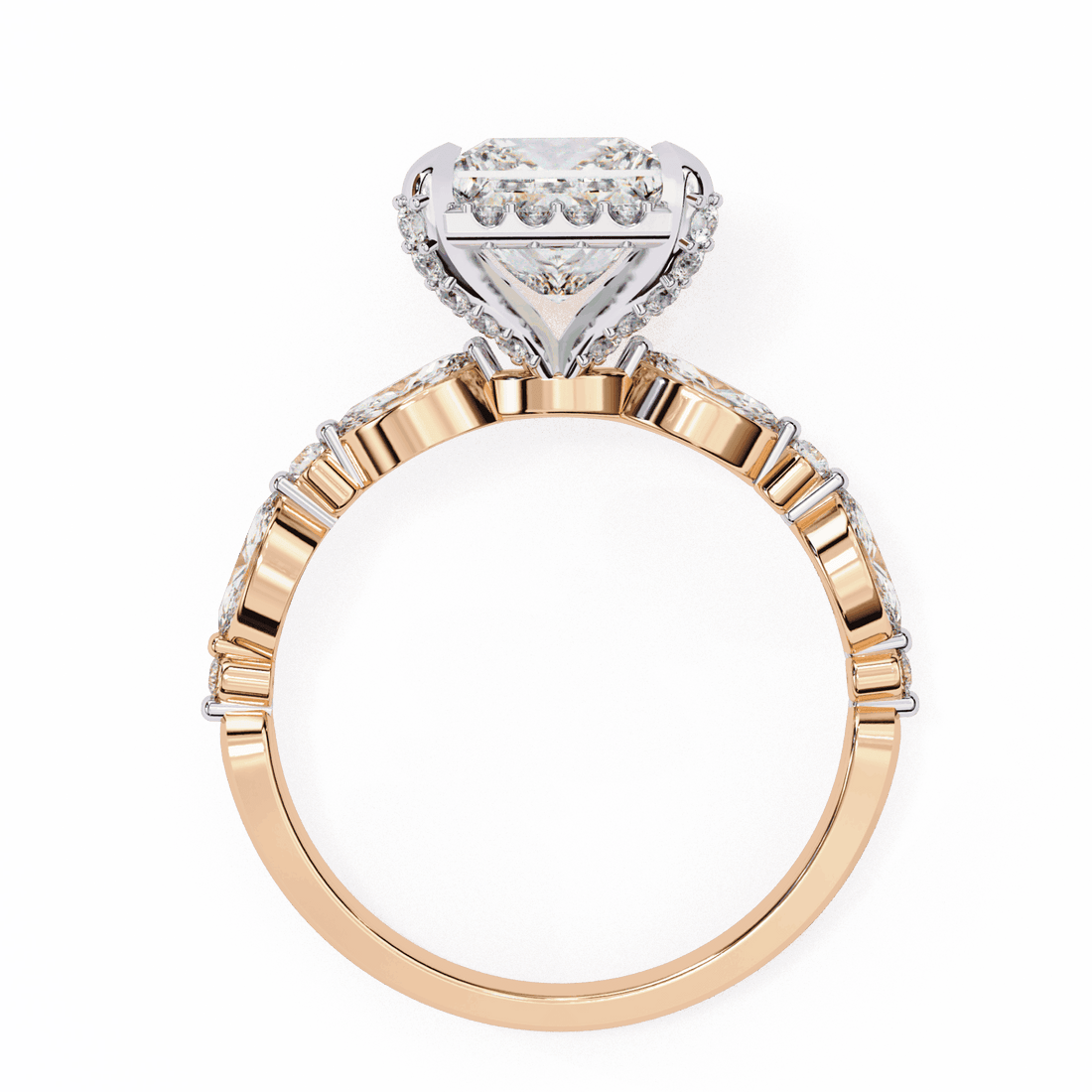 3 Carat Princess The Icon Solitaire Ring in Moissanite | House of Estara