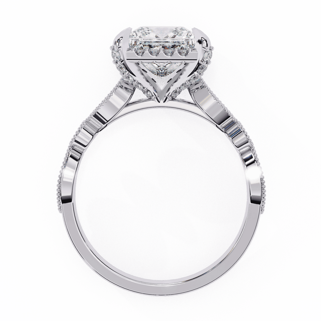 2.5 Carat Princess The Icon Solitaire Ring in Moissanite | House of Estara