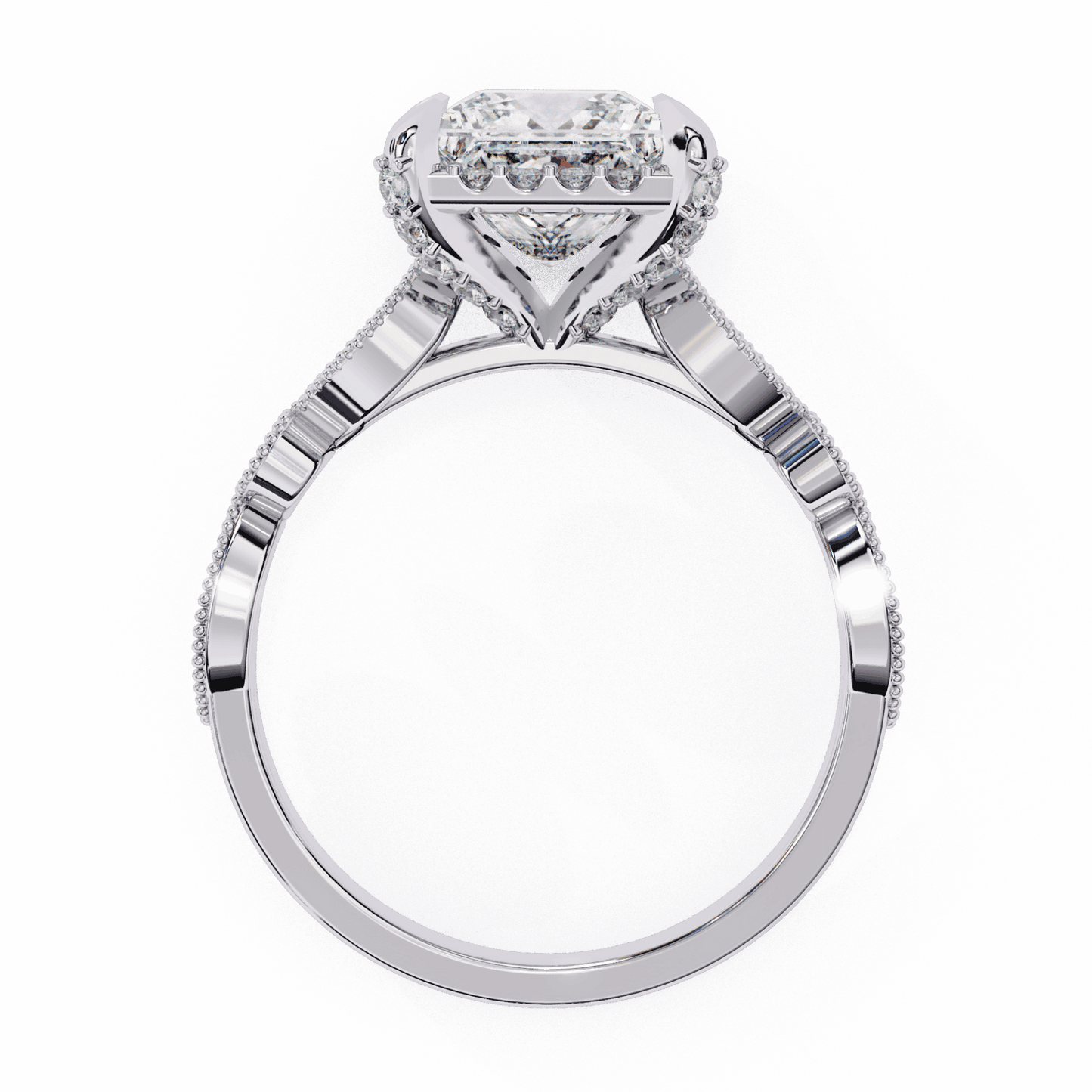 2.5 Carat Princess The Icon Solitaire Ring in Moissanite | House of Estara