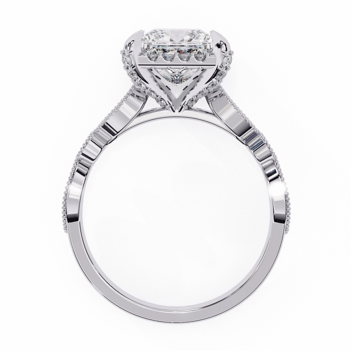 2.5 Carat Princess The Icon Solitaire Ring in Moissanite | House of Estara