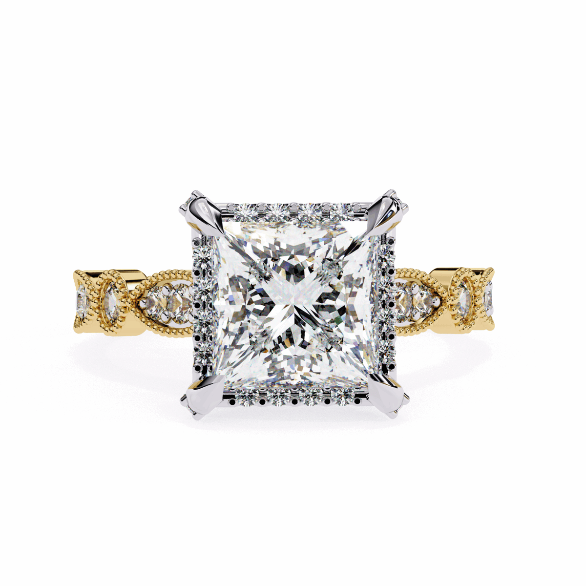 2.5 Carat Princess The Icon Solitaire Ring in Moissanite | House of Estara