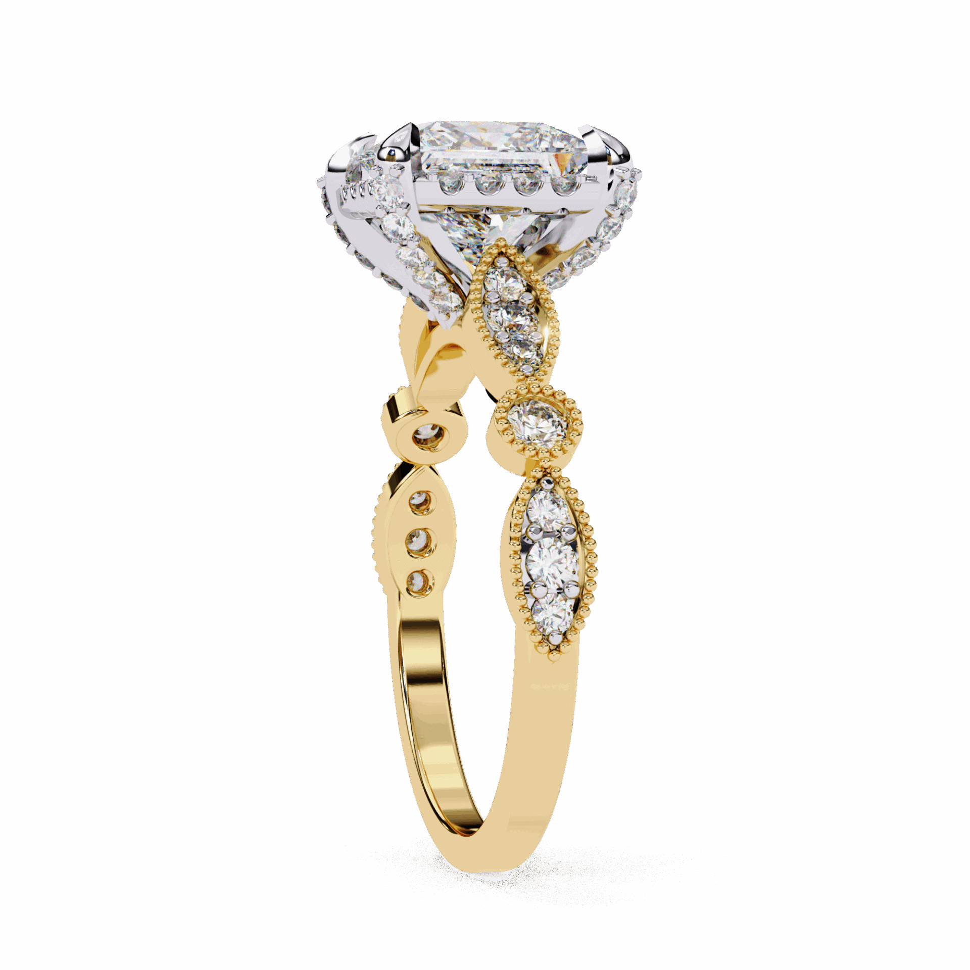 2.5 Carat Princess The Icon Solitaire Ring in Moissanite | House of Estara