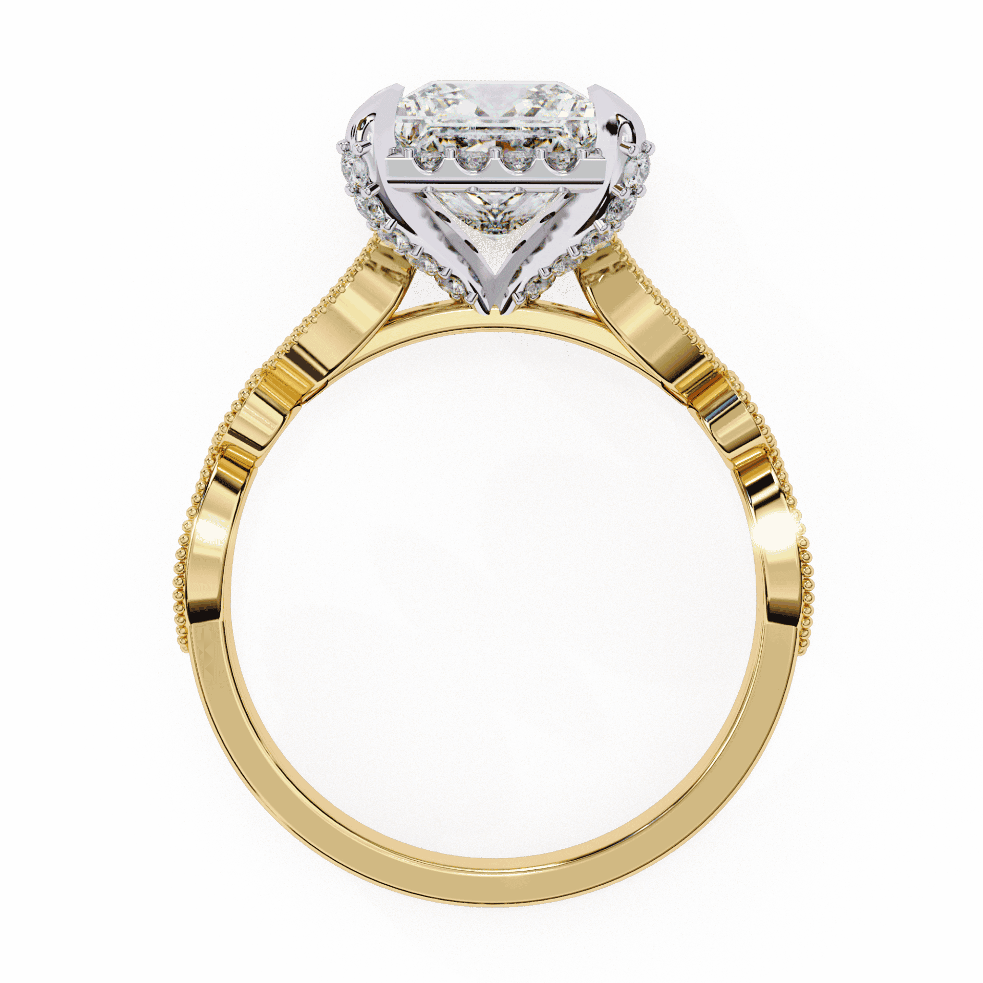 2.5 Carat Princess The Icon Solitaire Ring in Moissanite | House of Estara