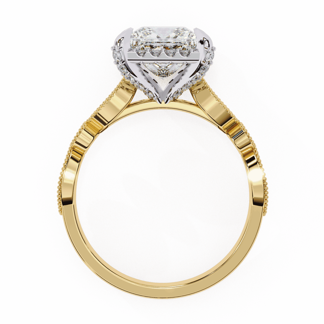 2.5 Carat Princess The Icon Solitaire Ring in Moissanite | House of Estara
