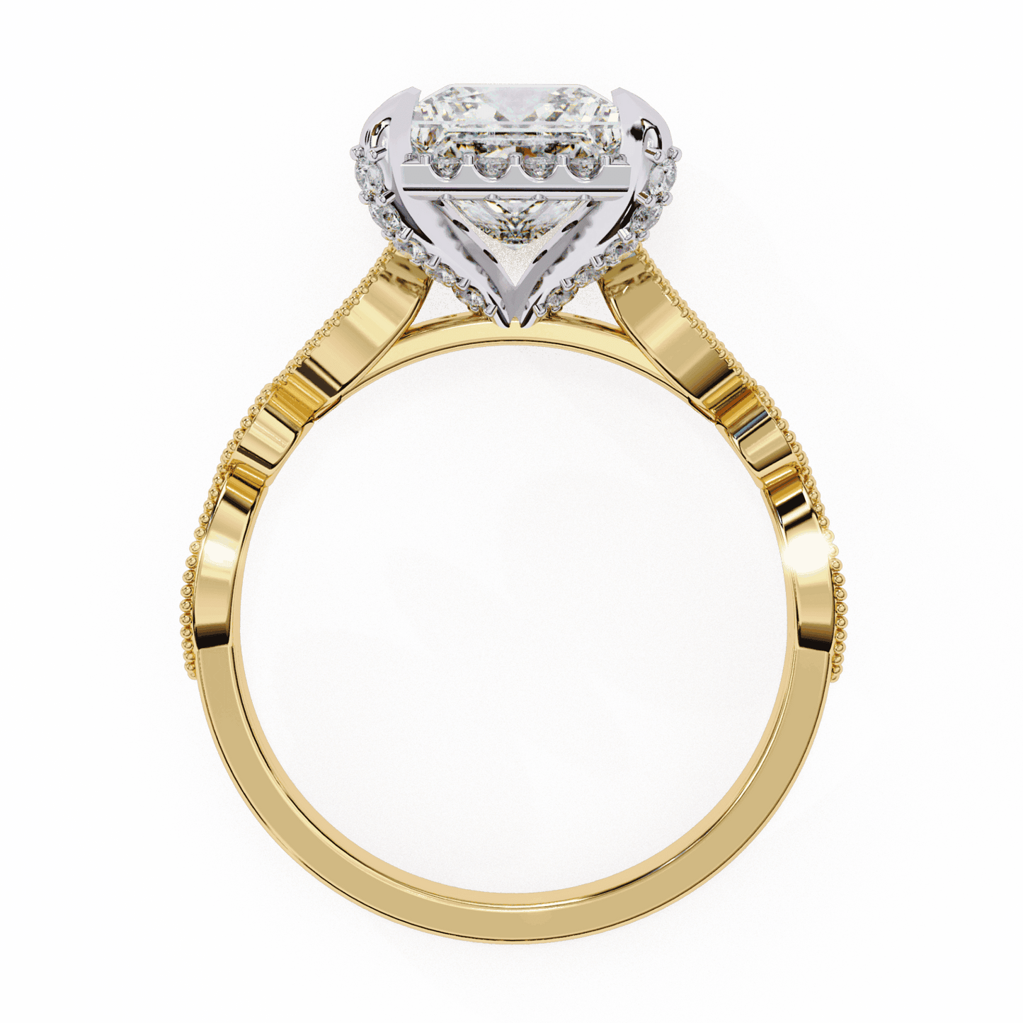 2.5 Carat Princess The Icon Solitaire Ring in Moissanite | House of Estara