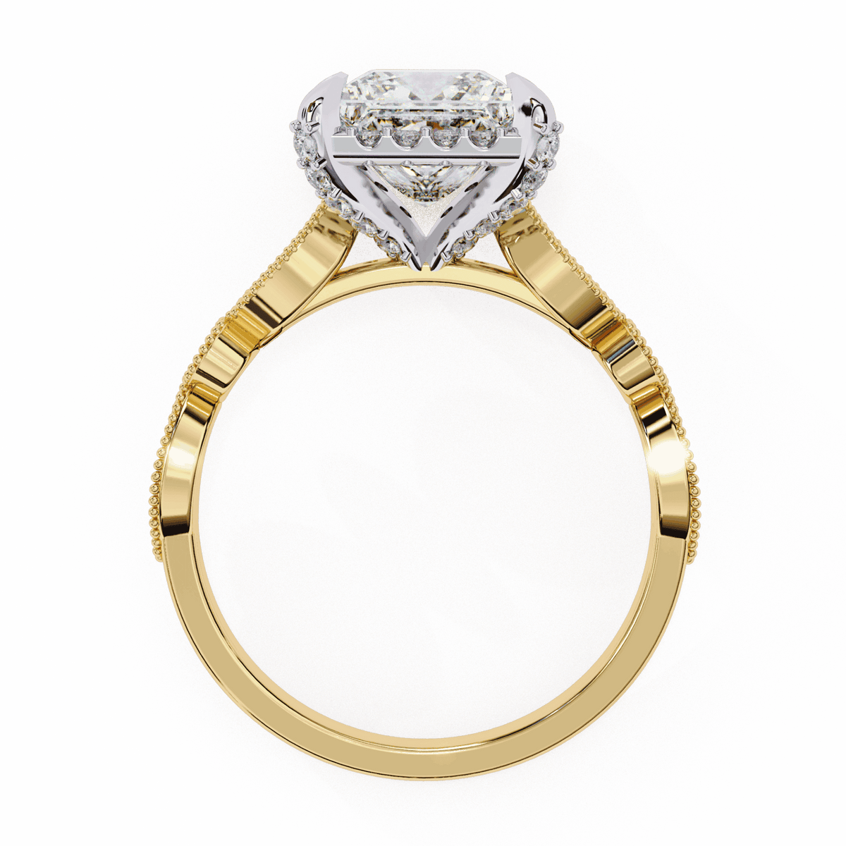 2.5 Carat Princess The Icon Solitaire Ring in Moissanite | House of Estara