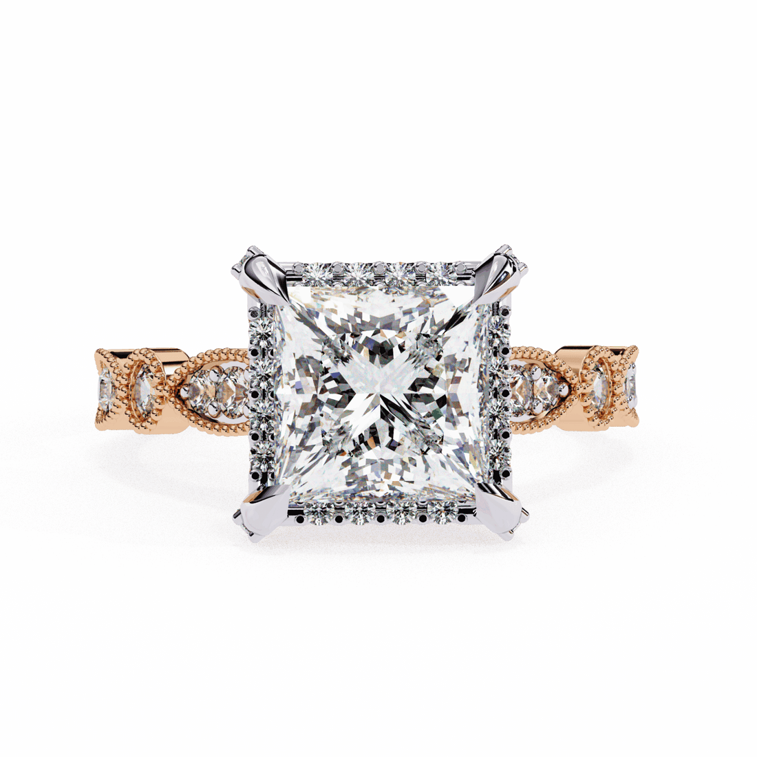 2.5 Carat Princess The Icon Solitaire Ring in Moissanite | House of Estara
