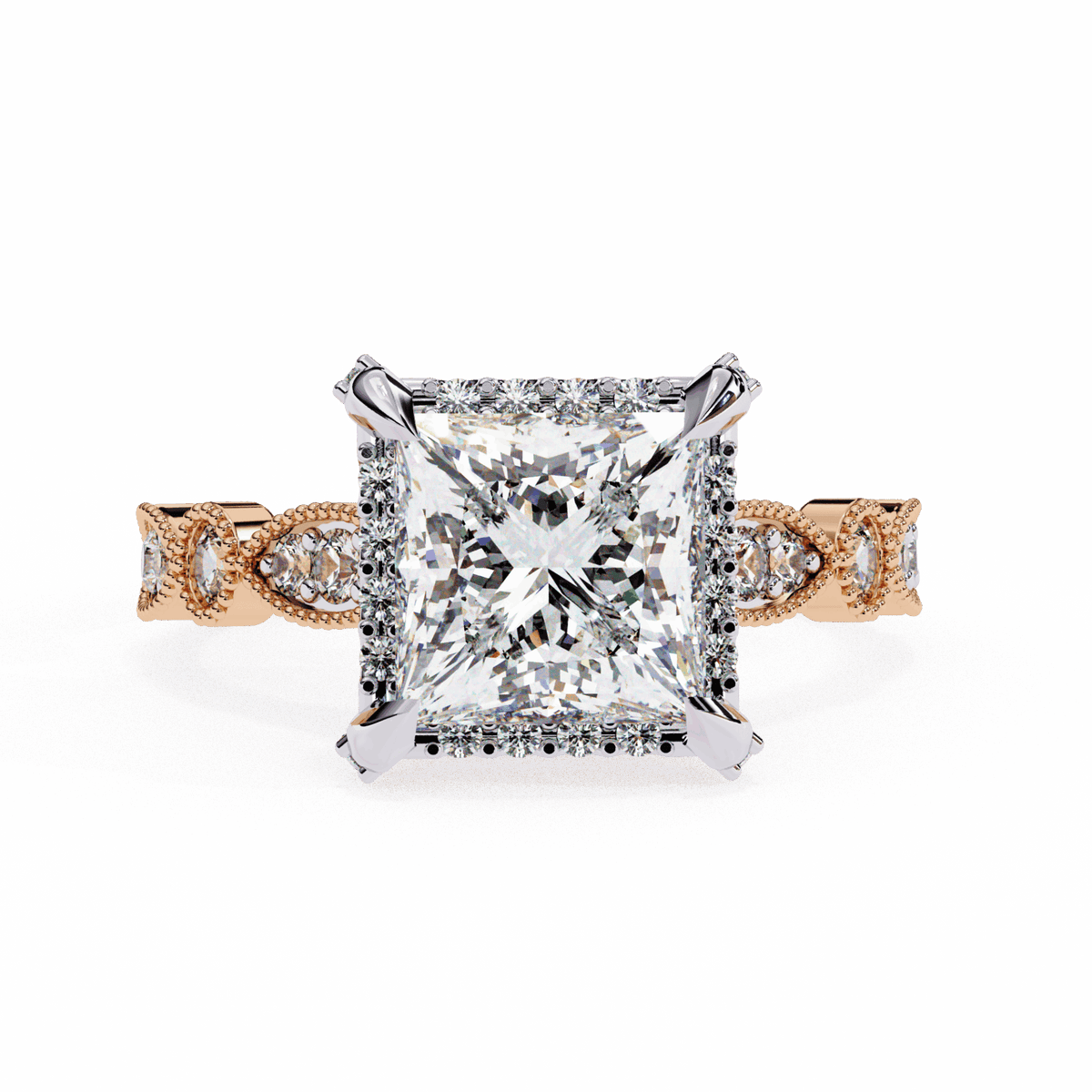 2.5 Carat Princess The Icon Solitaire Ring in Moissanite | House of Estara