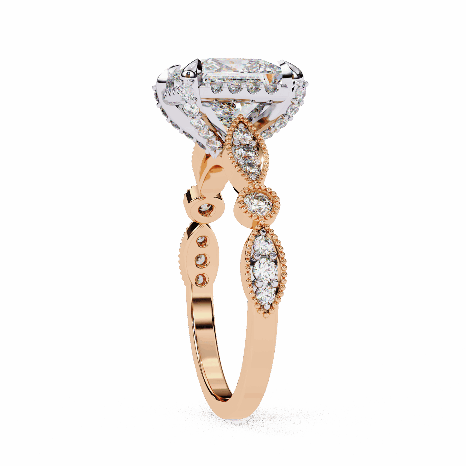2.5 Carat Princess The Icon Solitaire Ring in Moissanite | House of Estara