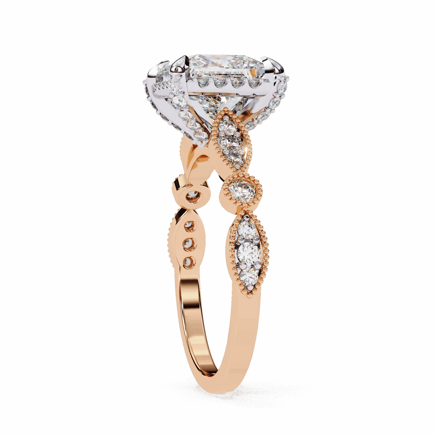 2.5 Carat Princess The Icon Solitaire Ring in Moissanite | House of Estara