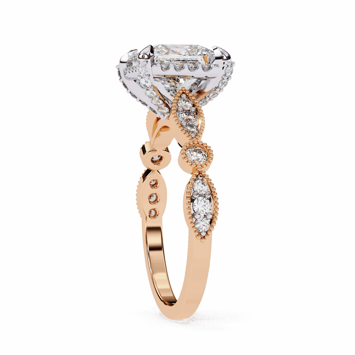 2.5 Carat Princess The Icon Solitaire Ring in Moissanite | House of Estara