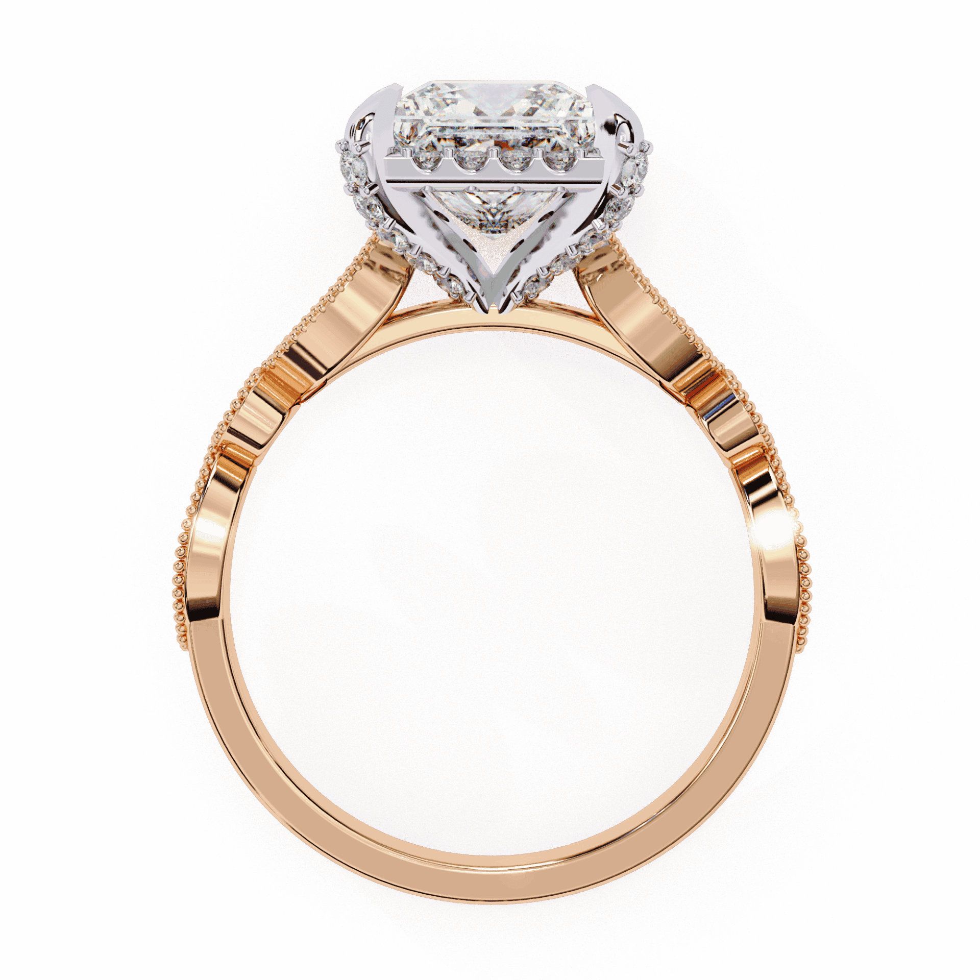 2.5 Carat Princess The Icon Solitaire Ring in Moissanite | House of Estara