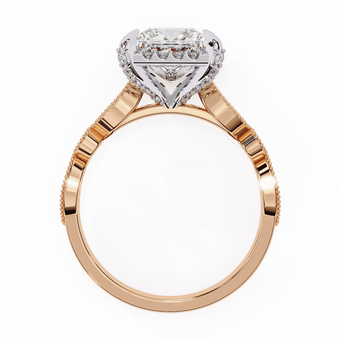 2.5 Carat Princess The Icon Solitaire Ring in Moissanite | House of Estara