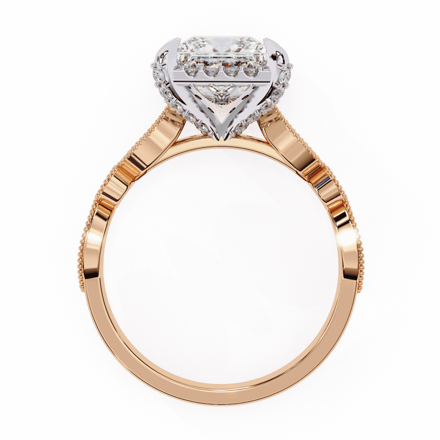 2.5 Carat Princess The Icon Solitaire Ring in Moissanite | House of Estara