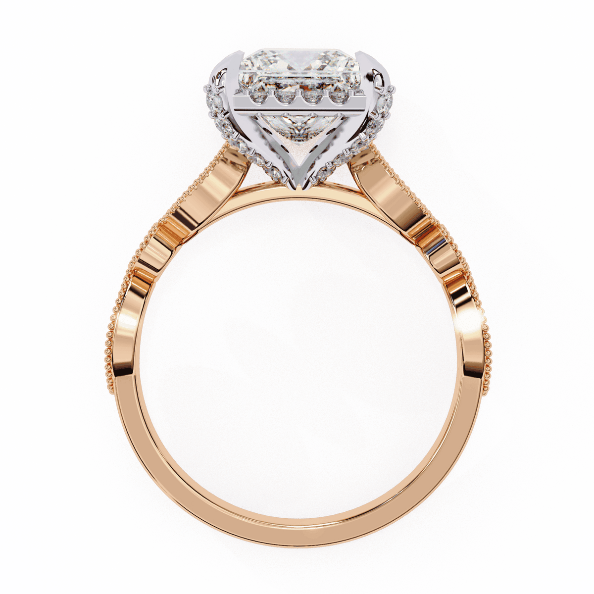 2.5 Carat Princess The Icon Solitaire Ring in Moissanite | House of Estara