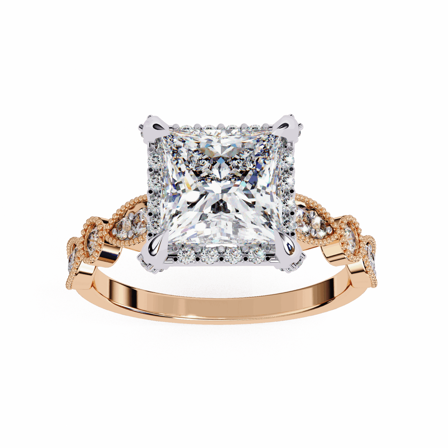 2.5 Carat Princess The Icon Solitaire Ring in Moissanite | House of Estara